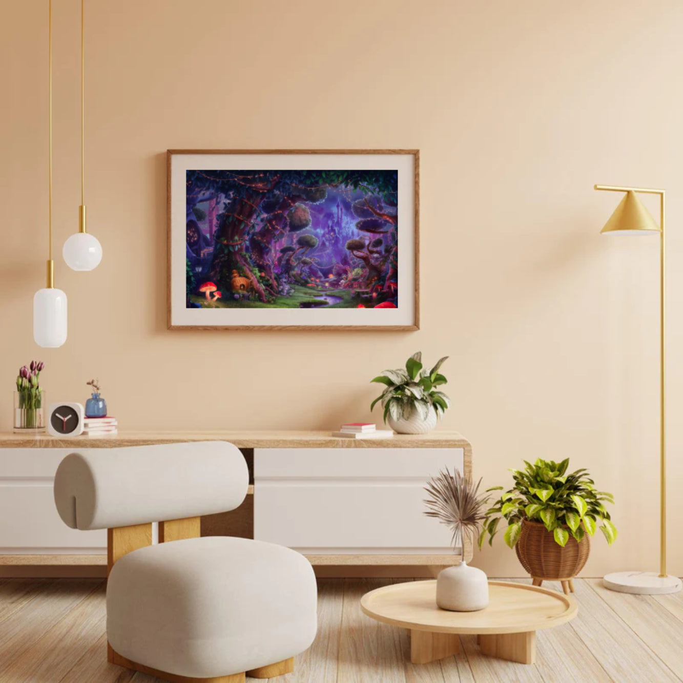 Diamantmalerei - Mystische Pilzlichtung