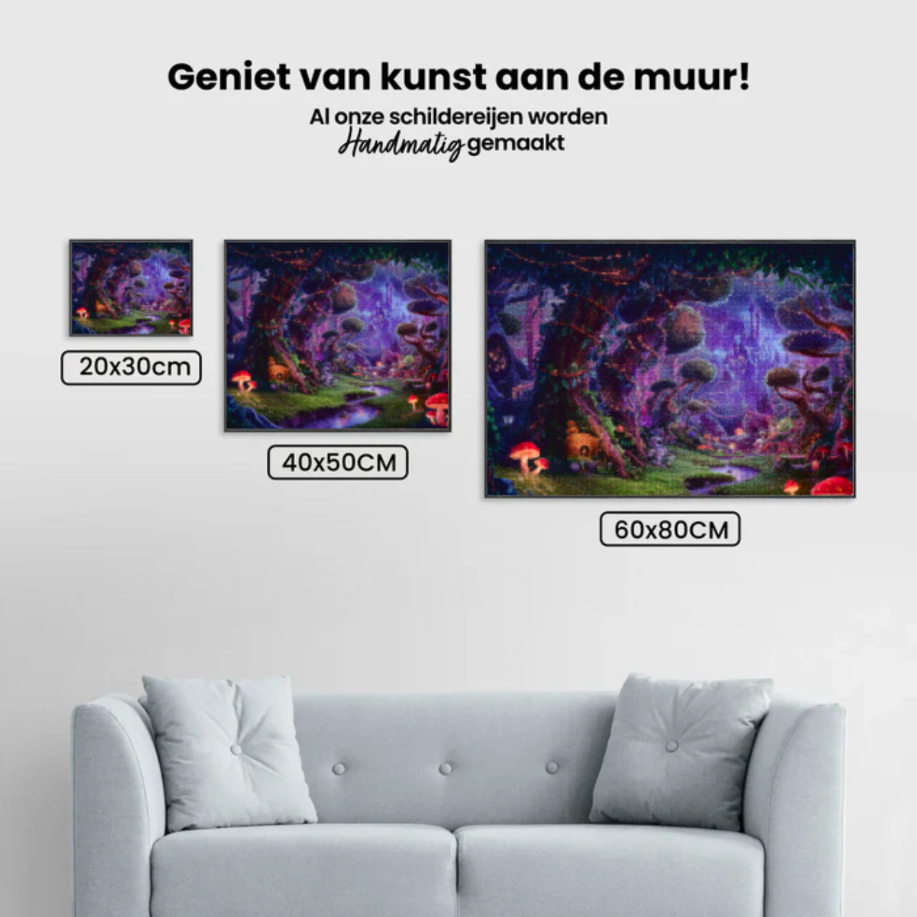 Diamantmalerei - Mystische Pilzlichtung