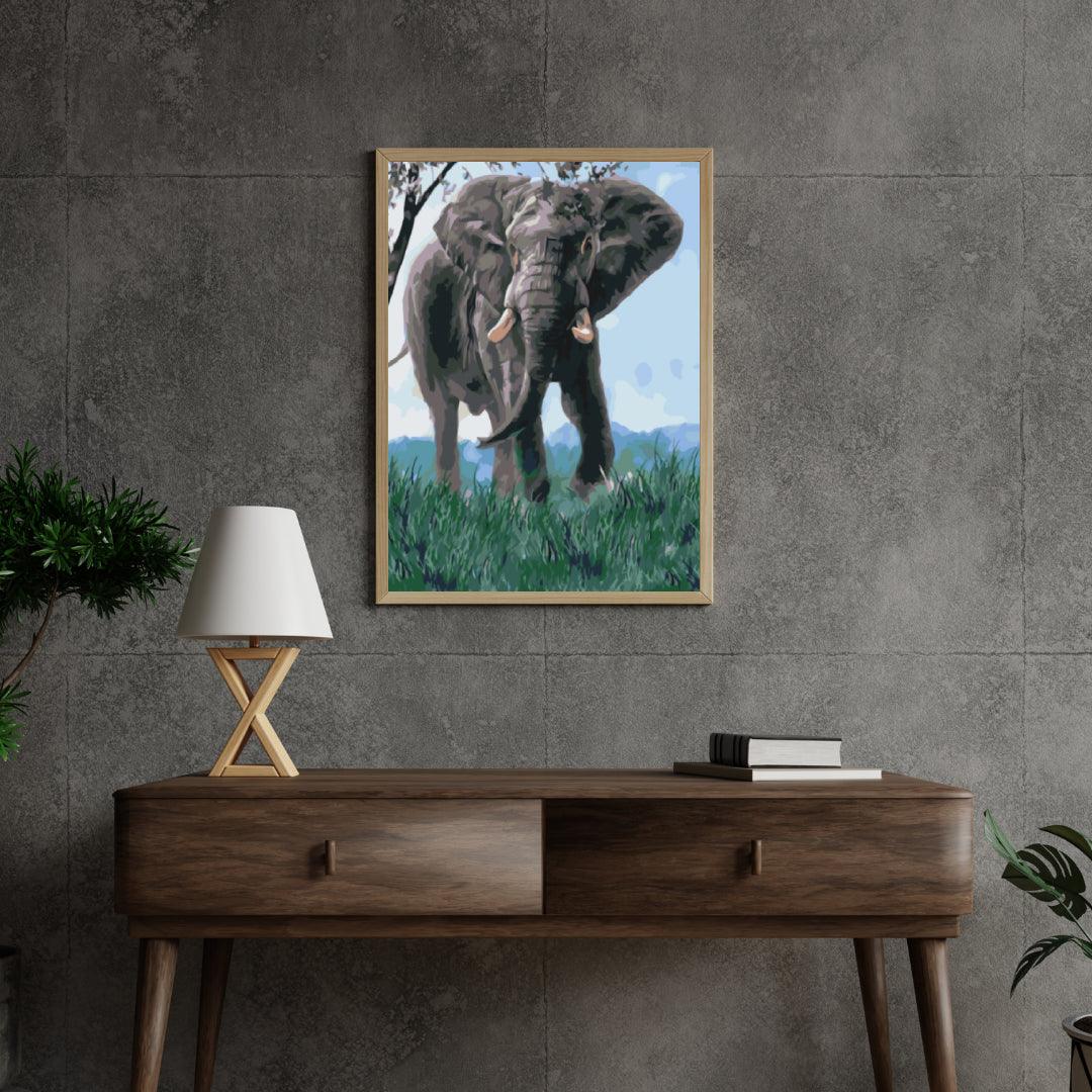 Diamantmalerei - Elefant in der Natur - SEOS®