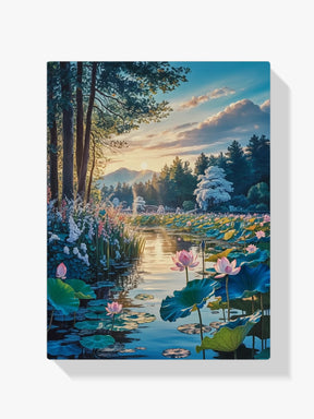 Diamantmalerei – Erwachen des Lotusteichs