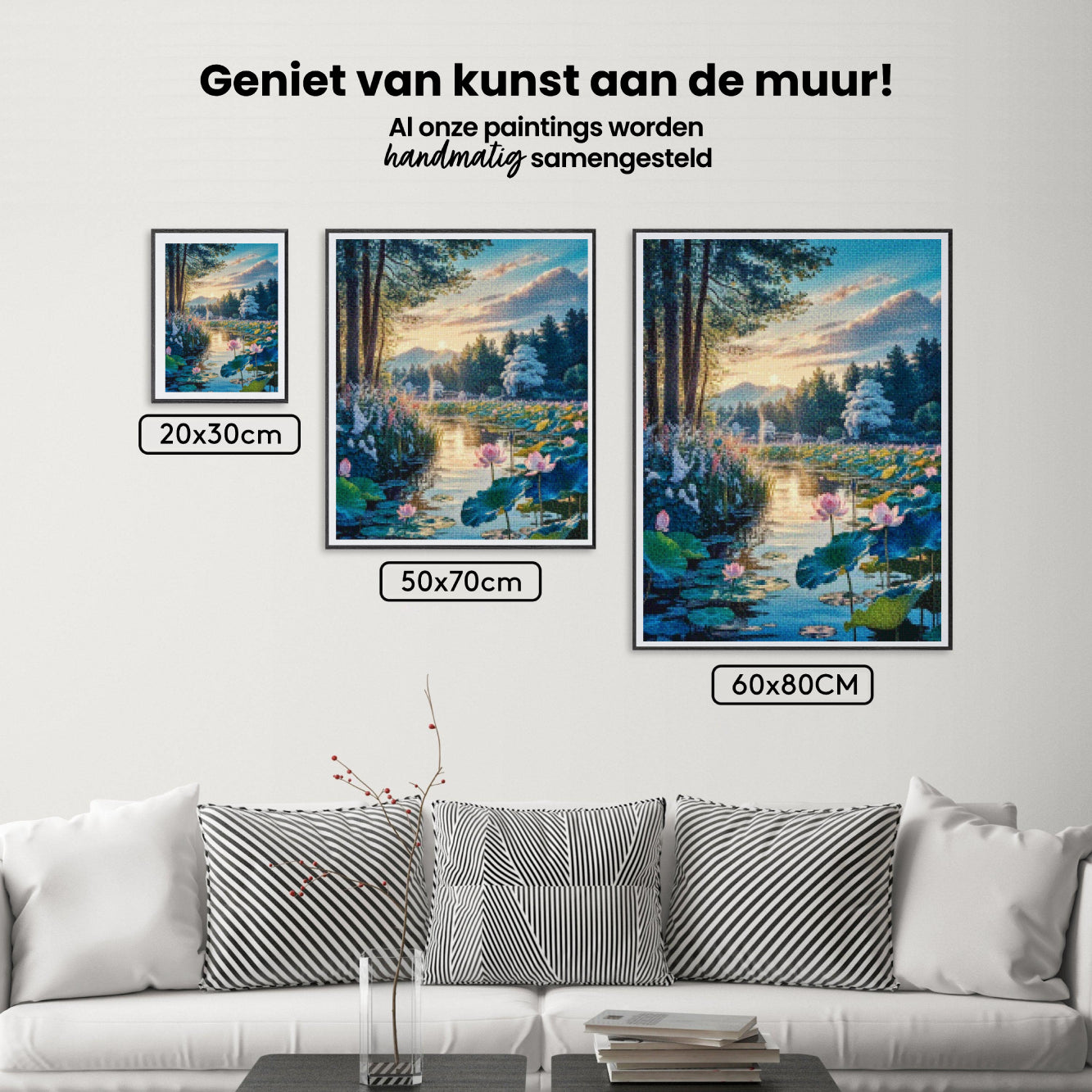 Diamantmalerei – Erwachen des Lotusteichs