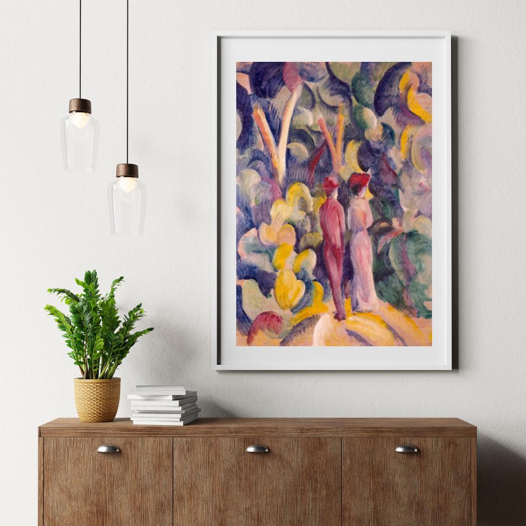 Diamond Painting - Paar auf dem Waldweg - SEOS Shop ®