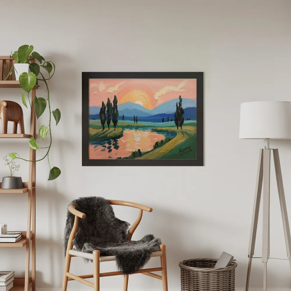 Diamantmalerei – Pfirsichfarbene Abende