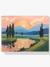 Diamantmalerei – Pfirsichfarbene Abende