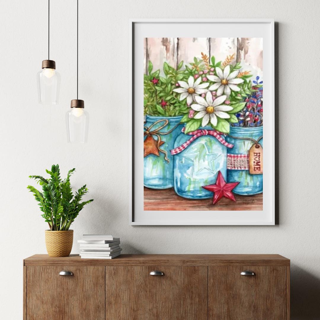 Diamond Painting - Töpfe mit Blumen und Sternen - SEOS Shop ®