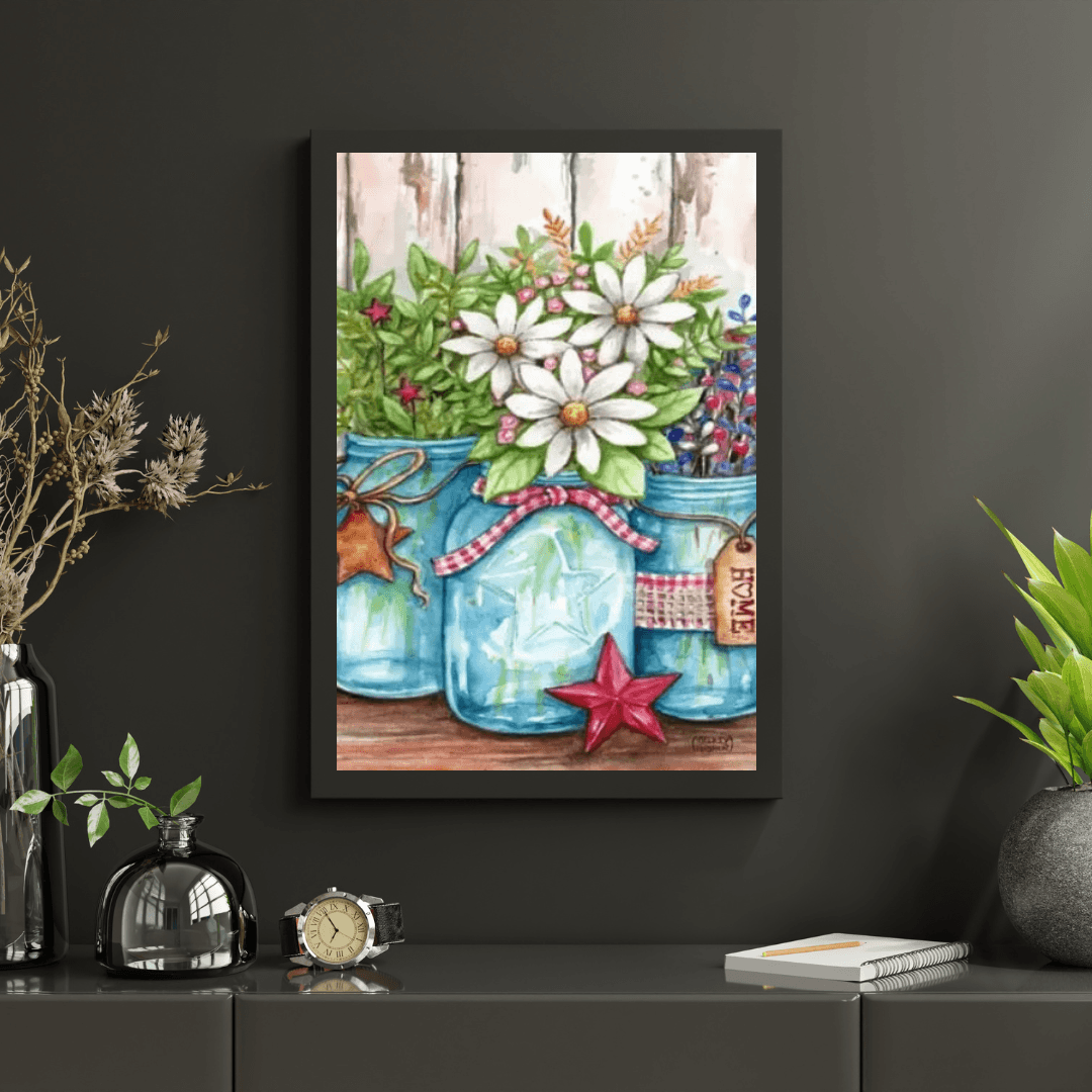 Diamond Painting - Töpfe mit Blumen und Sternen - SEOS Shop ®