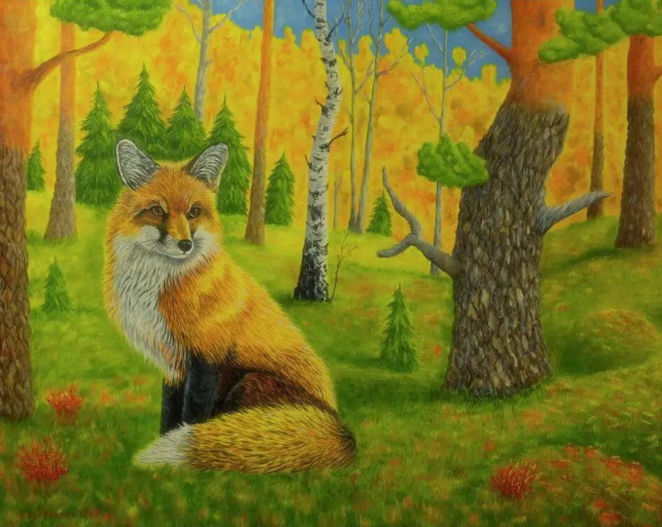 Diamantmalerei - Roter Fuchs