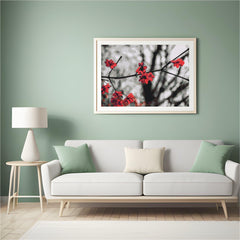 Diamantmalerei - Rote Blumen auf dem Baum - SEOS Shop ®