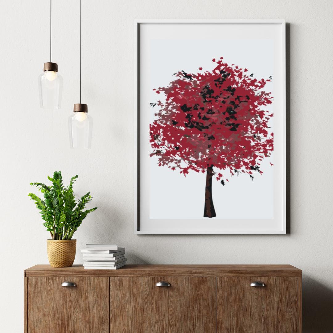 Diamantmalerei - Roter Baum - SEOS Shop ®