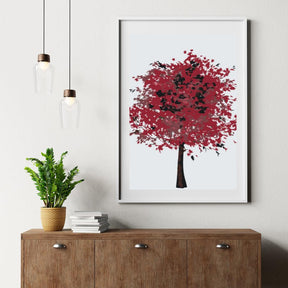 Diamantmalerei - Roter Baum - SEOS Shop ®