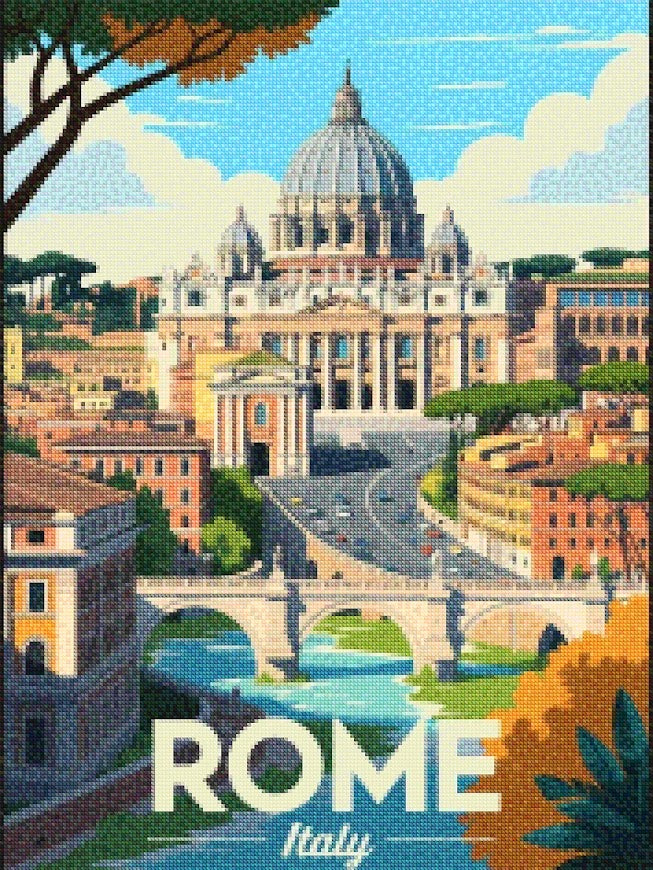 Diamantmalerei - Rom, Italien
