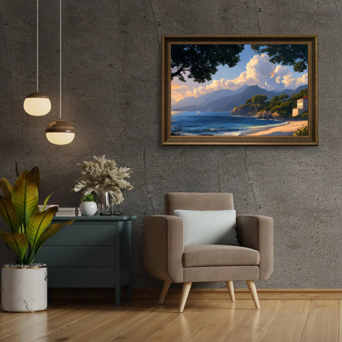 Diamantmalerei - Frieden am Meer