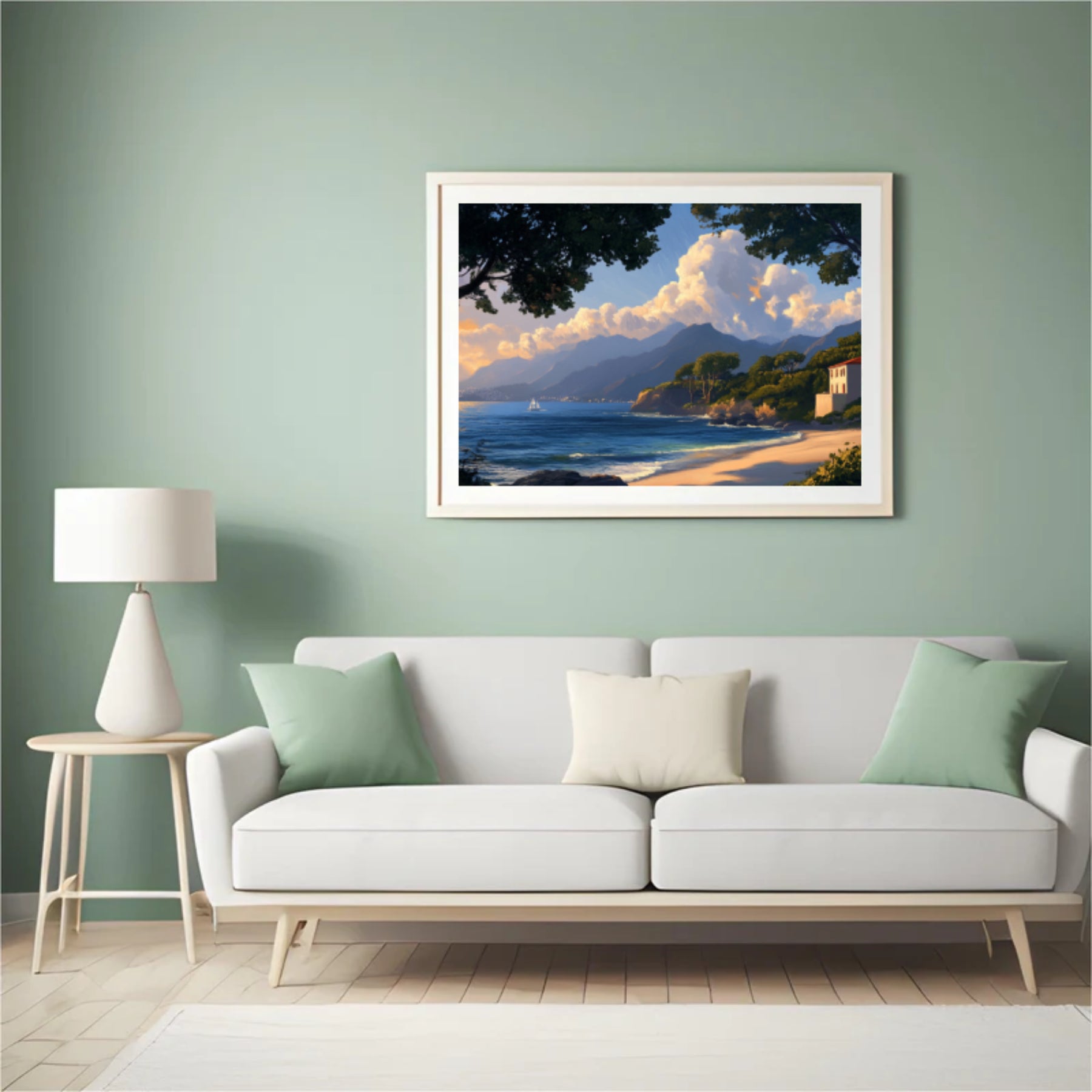 Diamantmalerei - Frieden am Meer