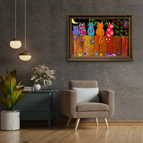 Diamantmalerei - Gemeinsames Mondlicht