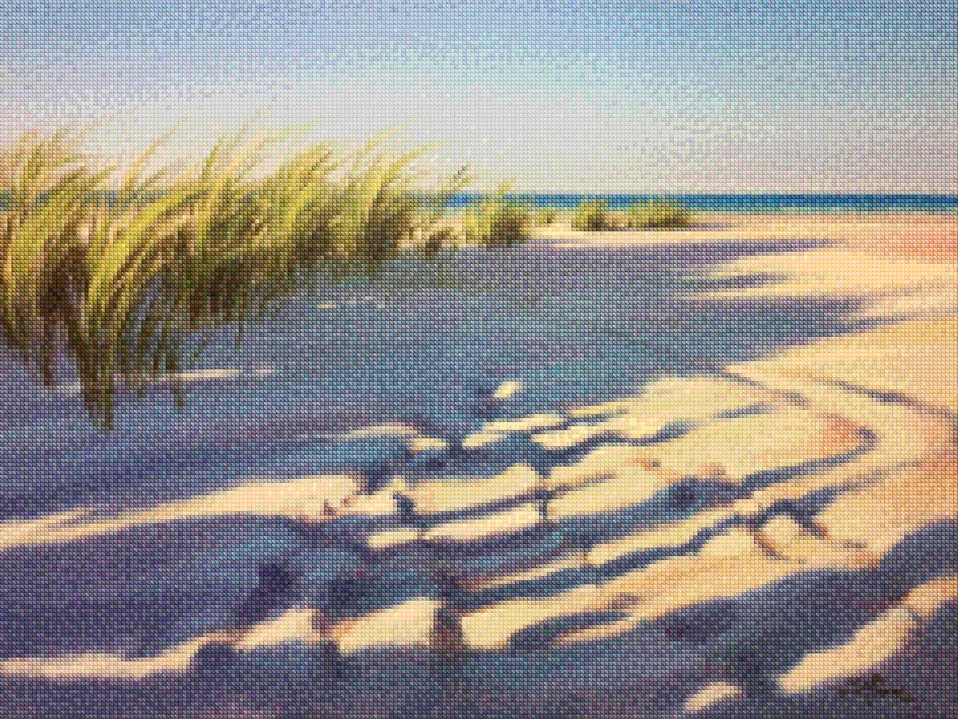 Diamantmalerei - Schatten im Sand