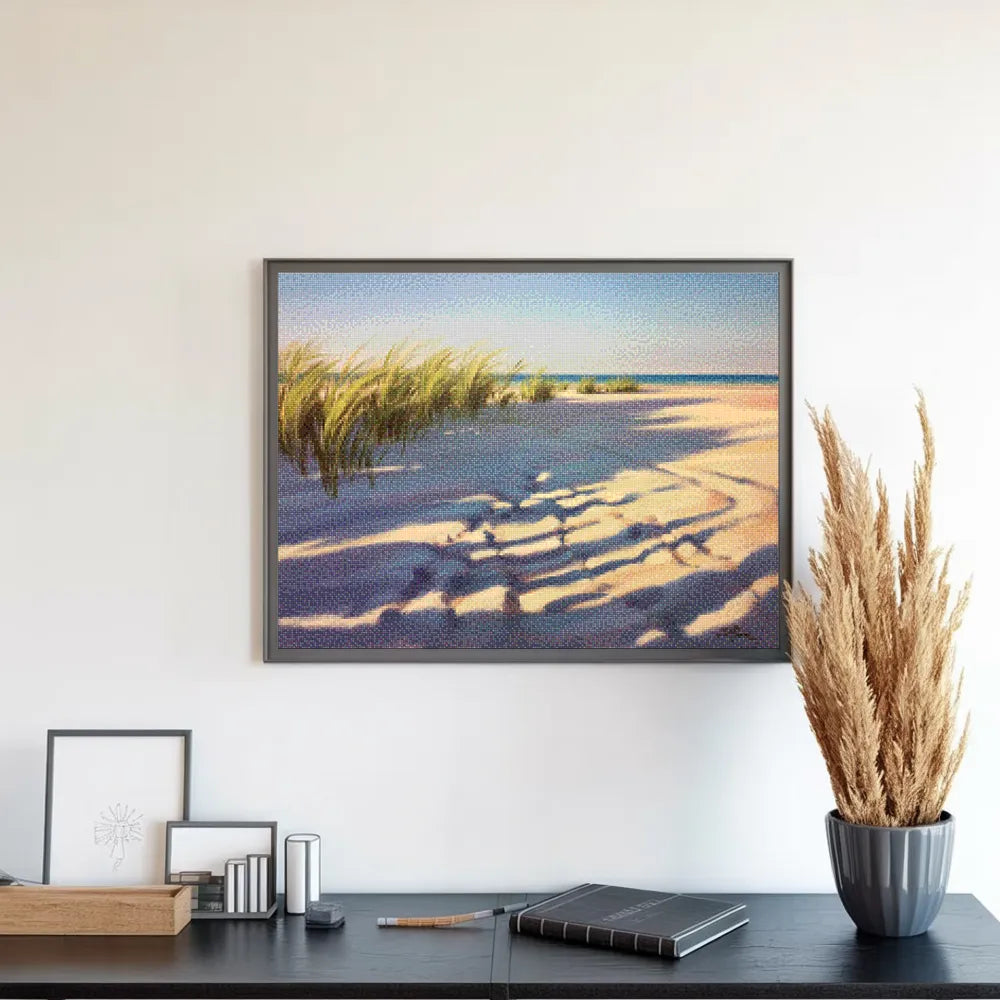 Diamantmalerei - Schatten im Sand