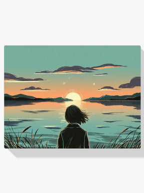 Diamantmalerei - Dämmerungsreflexionen