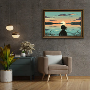 Diamantmalerei - Dämmerungsreflexionen