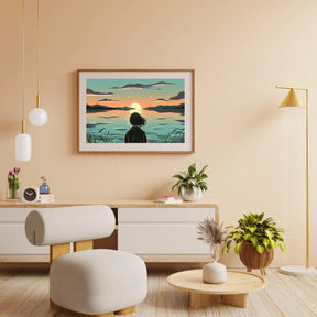 Diamantmalerei - Dämmerungsreflexionen