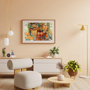 Diamantmalerei - Gemälde von Eulen