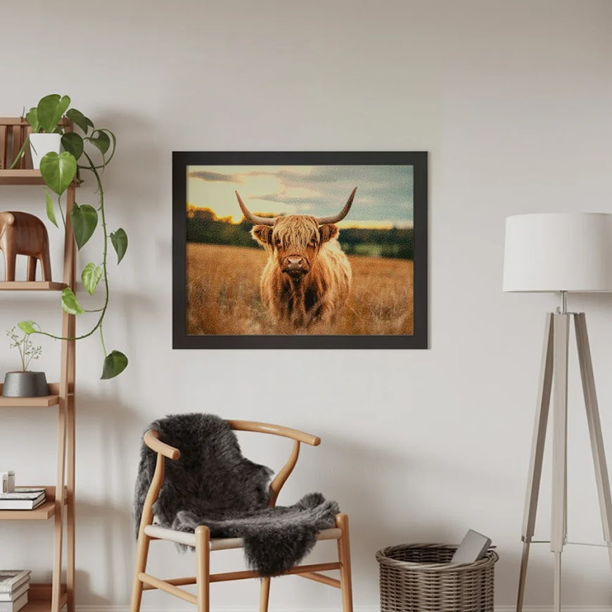 Diamantmalerei - Schottisches Hochlandrind