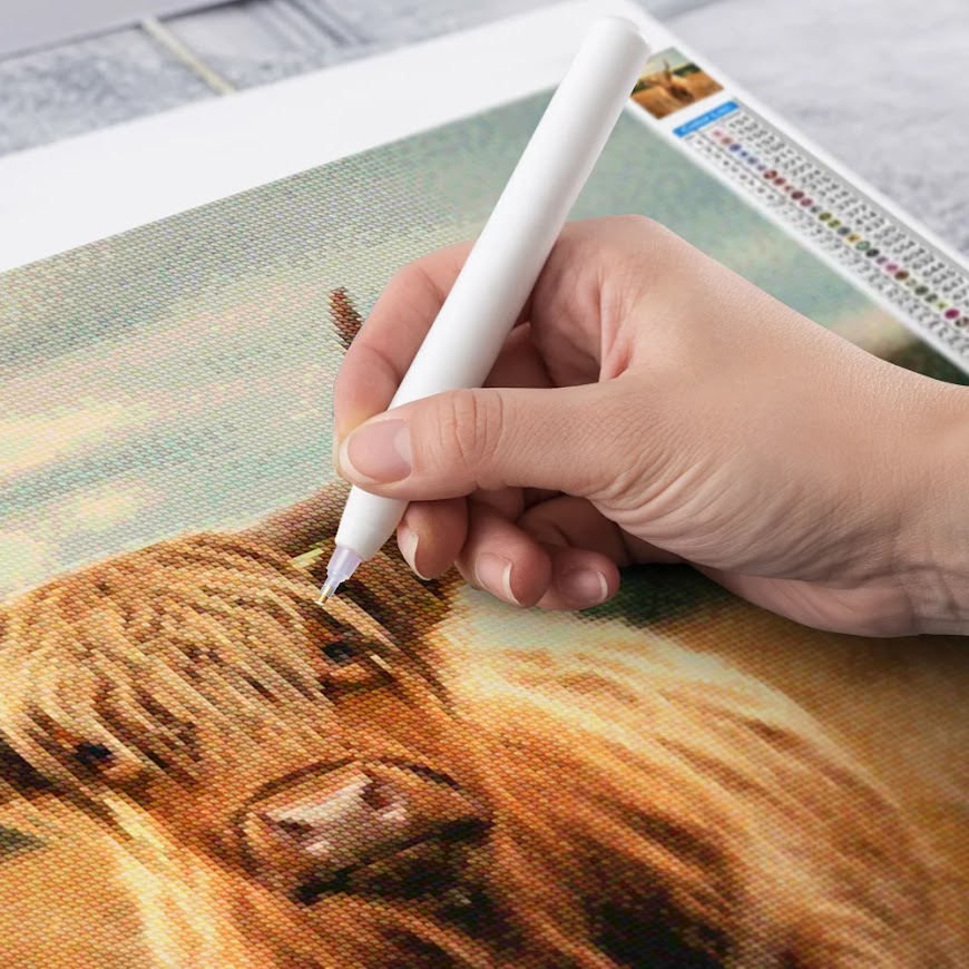 Diamantmalerei - Schottisches Hochlandrind