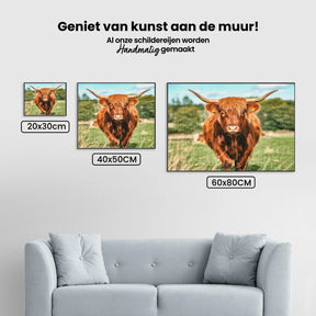 Diamantmalerei - Schottisches Hochlandrind