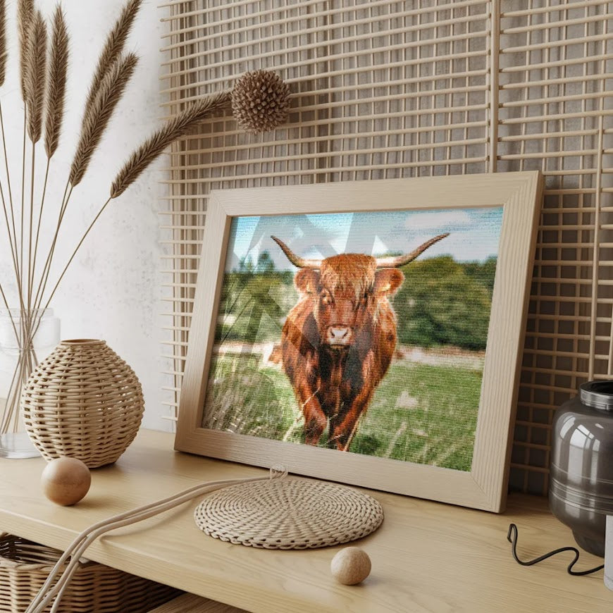 Diamantmalerei - Schottisches Hochlandrind