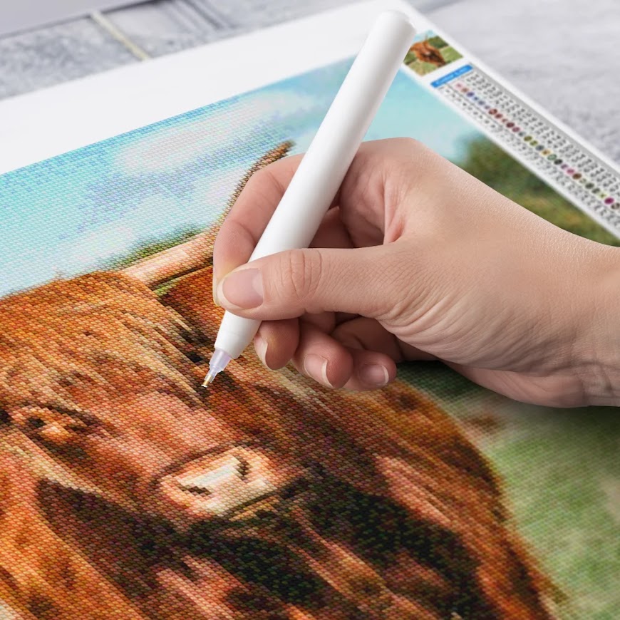 Diamantmalerei - Schottisches Hochlandrind