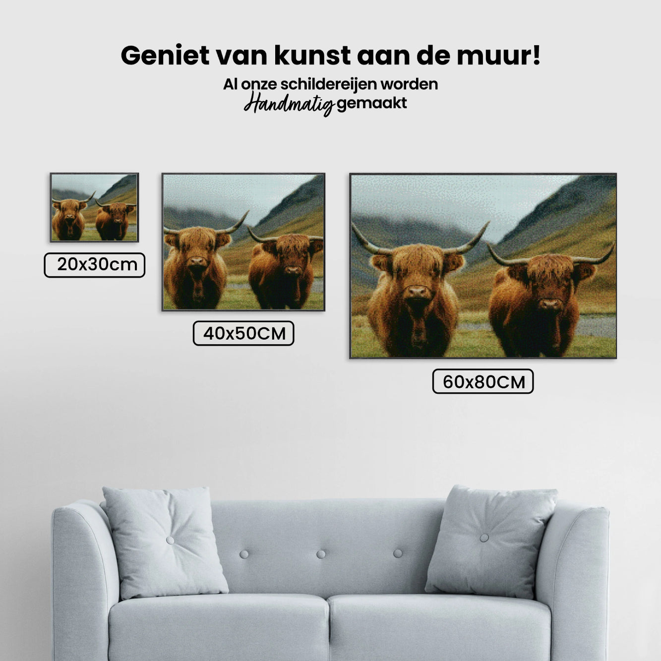 Diamantmalerei - Schottisches Hochlandrind