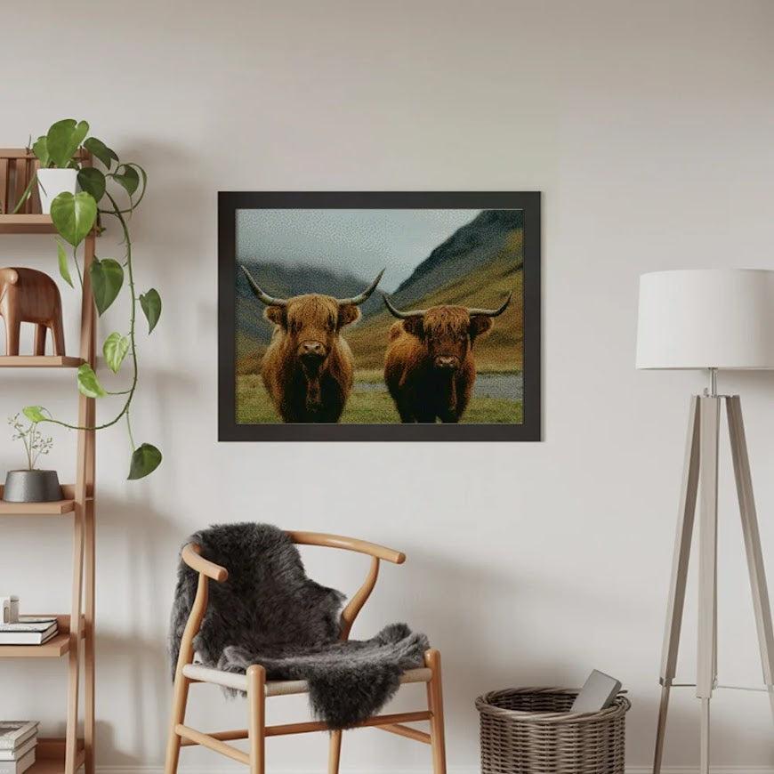 Diamantmalerei - Schottisches Hochlandrind