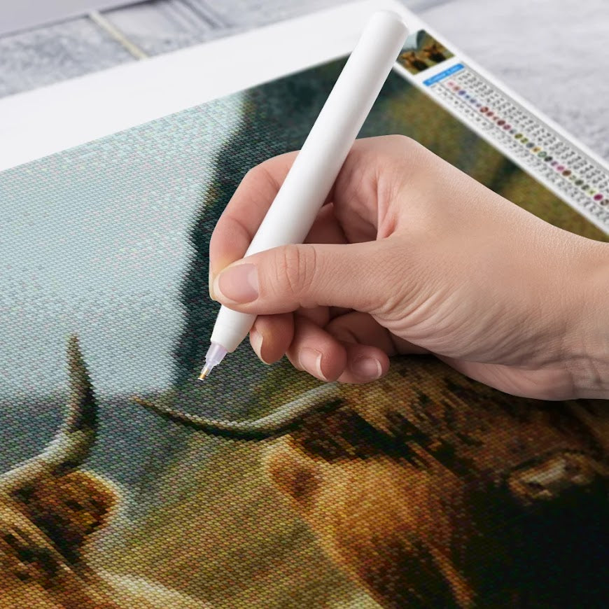 Diamantmalerei - Schottisches Hochlandrind