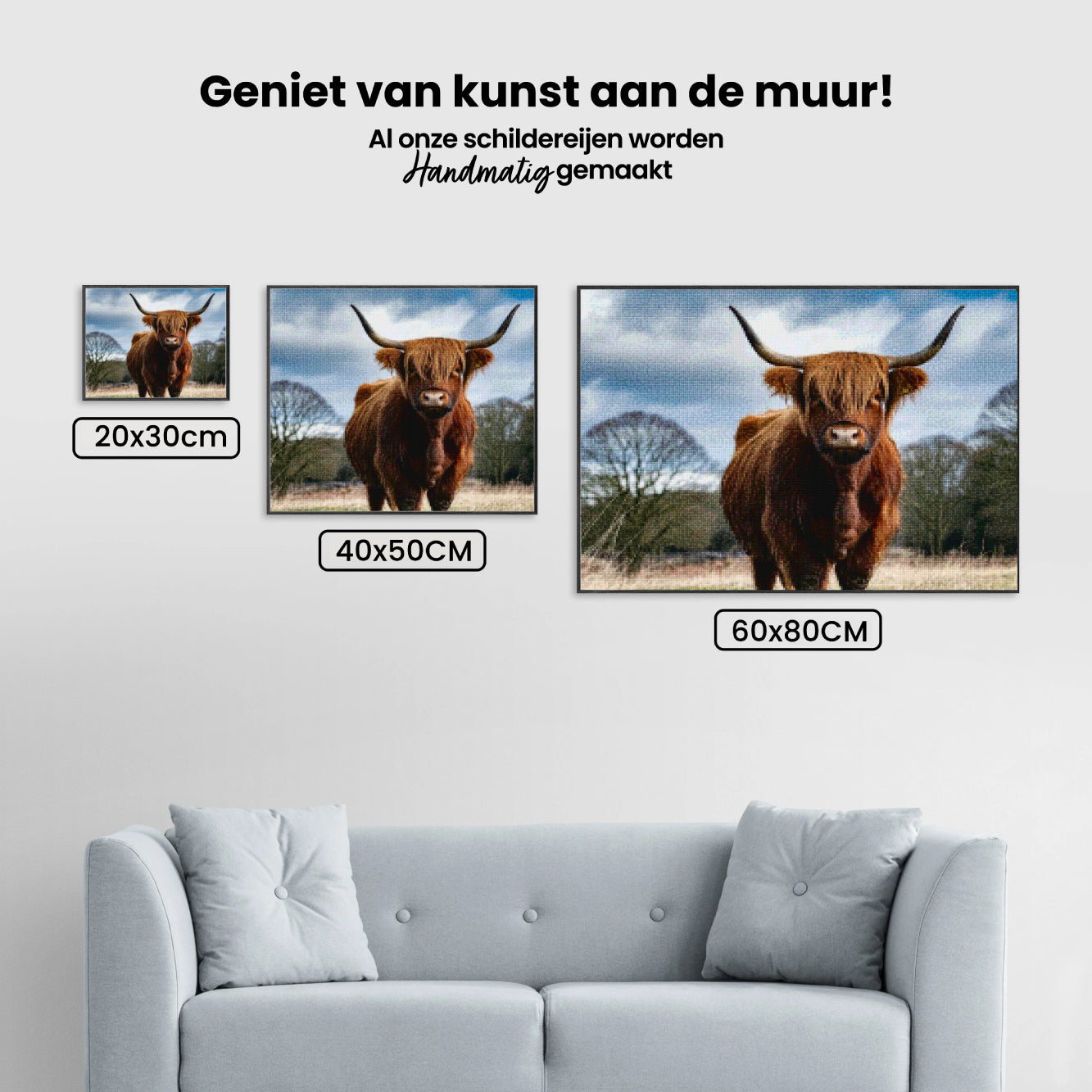 Diamantmalerei - Schottisches Hochlandrind