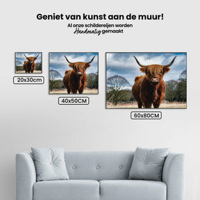 Diamantmalerei - Schottisches Hochlandrind