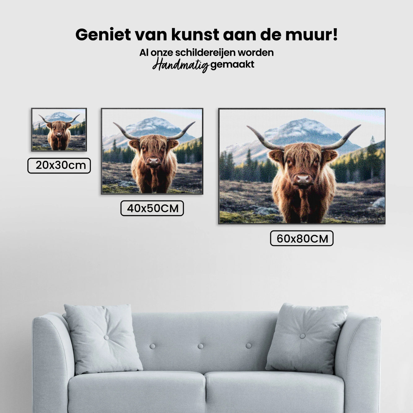 Diamantmalerei - Schottisches Hochlandrind