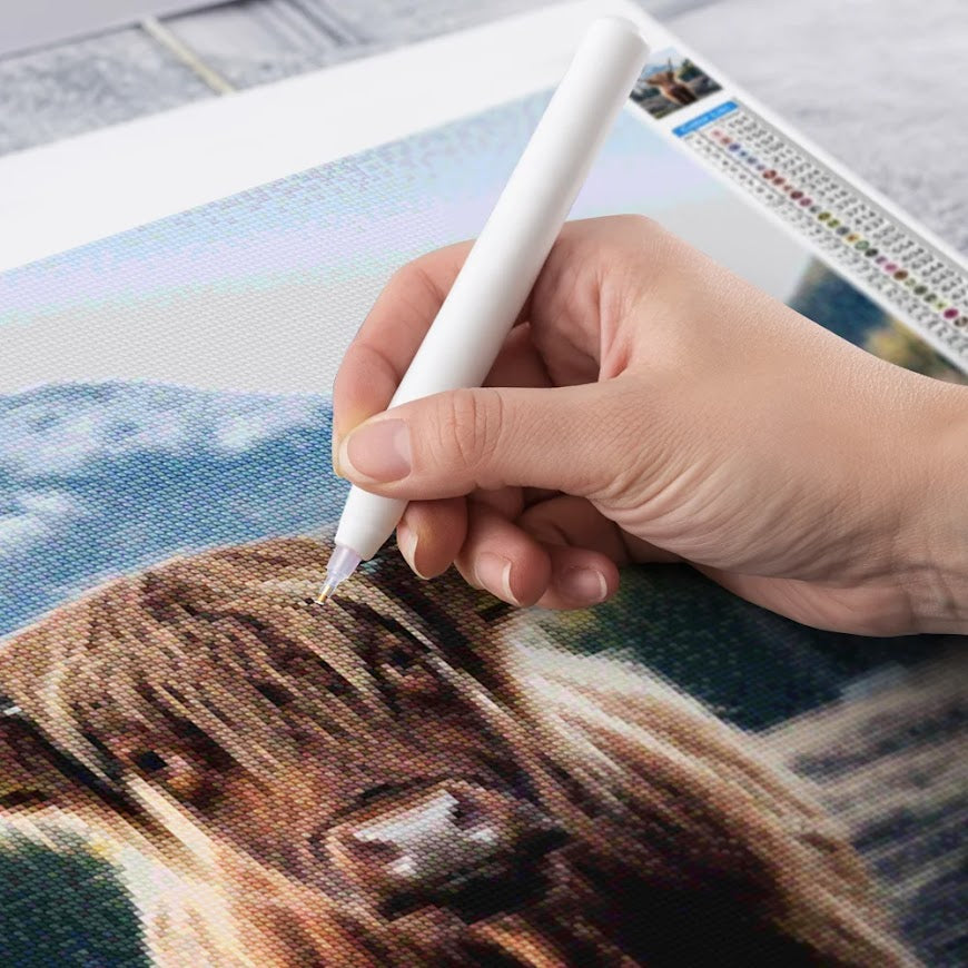 Diamantmalerei - Schottisches Hochlandrind