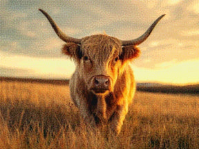 Diamantmalerei - Schottisches Hochlandrind