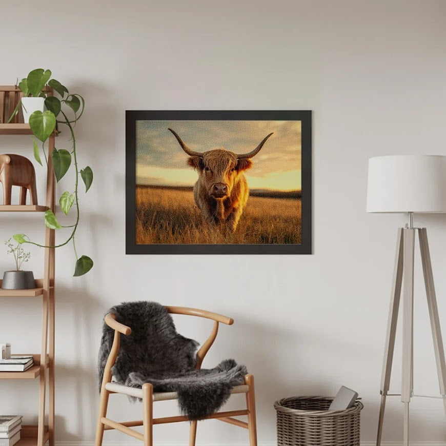 Diamantmalerei - Schottisches Hochlandrind