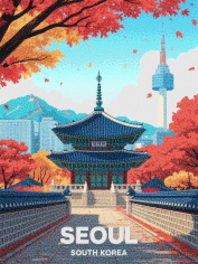 Diamantmalerei – Seoul, Südkorea