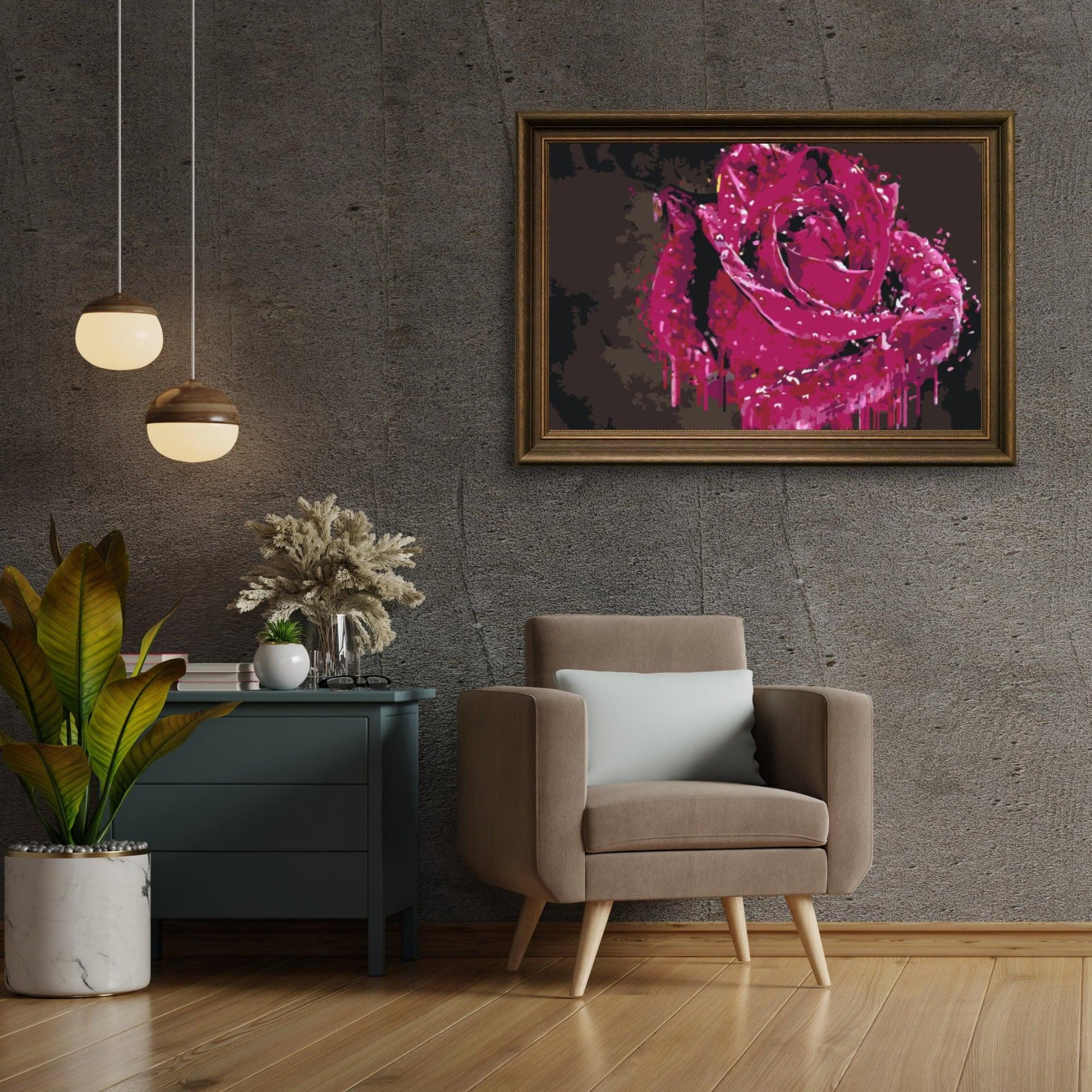 Diamond Painting - Dekorative Rose - SEOS Shop ®