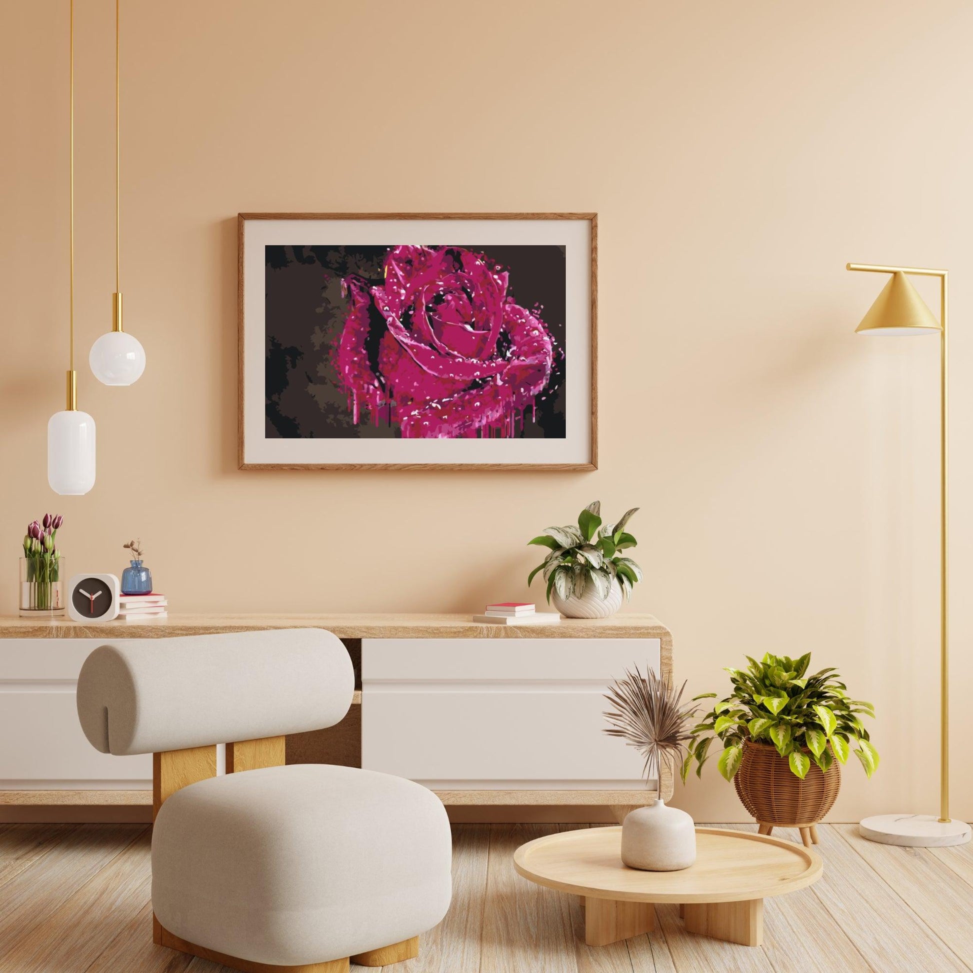 Diamond Painting - Dekorative Rose - SEOS Shop ®