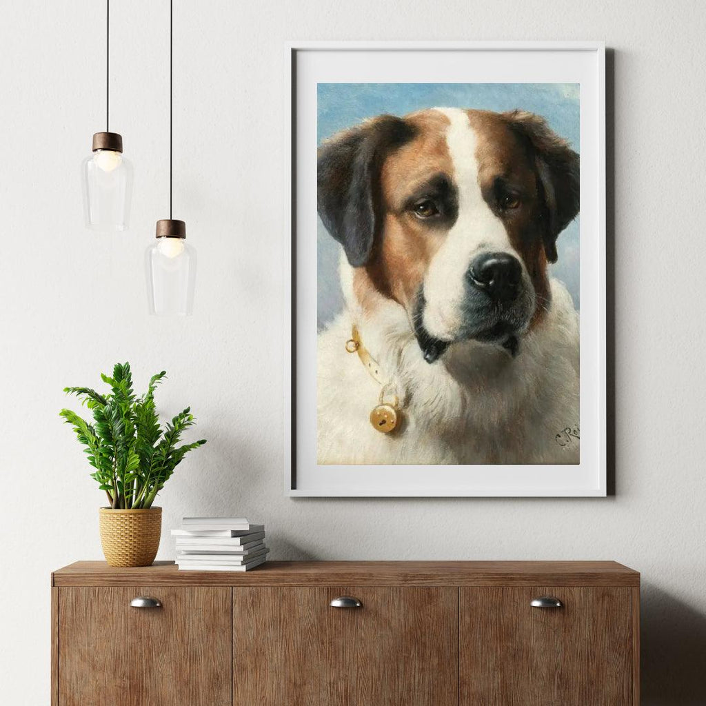 Diamantmalerei - Bernhardiner-Gemälde: Hund