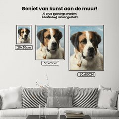 Diamantmalerei - Bernhardiner-Gemälde: Hund