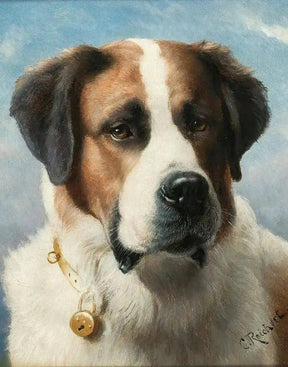 Diamantmalerei - Bernhardiner-Gemälde: Hund
