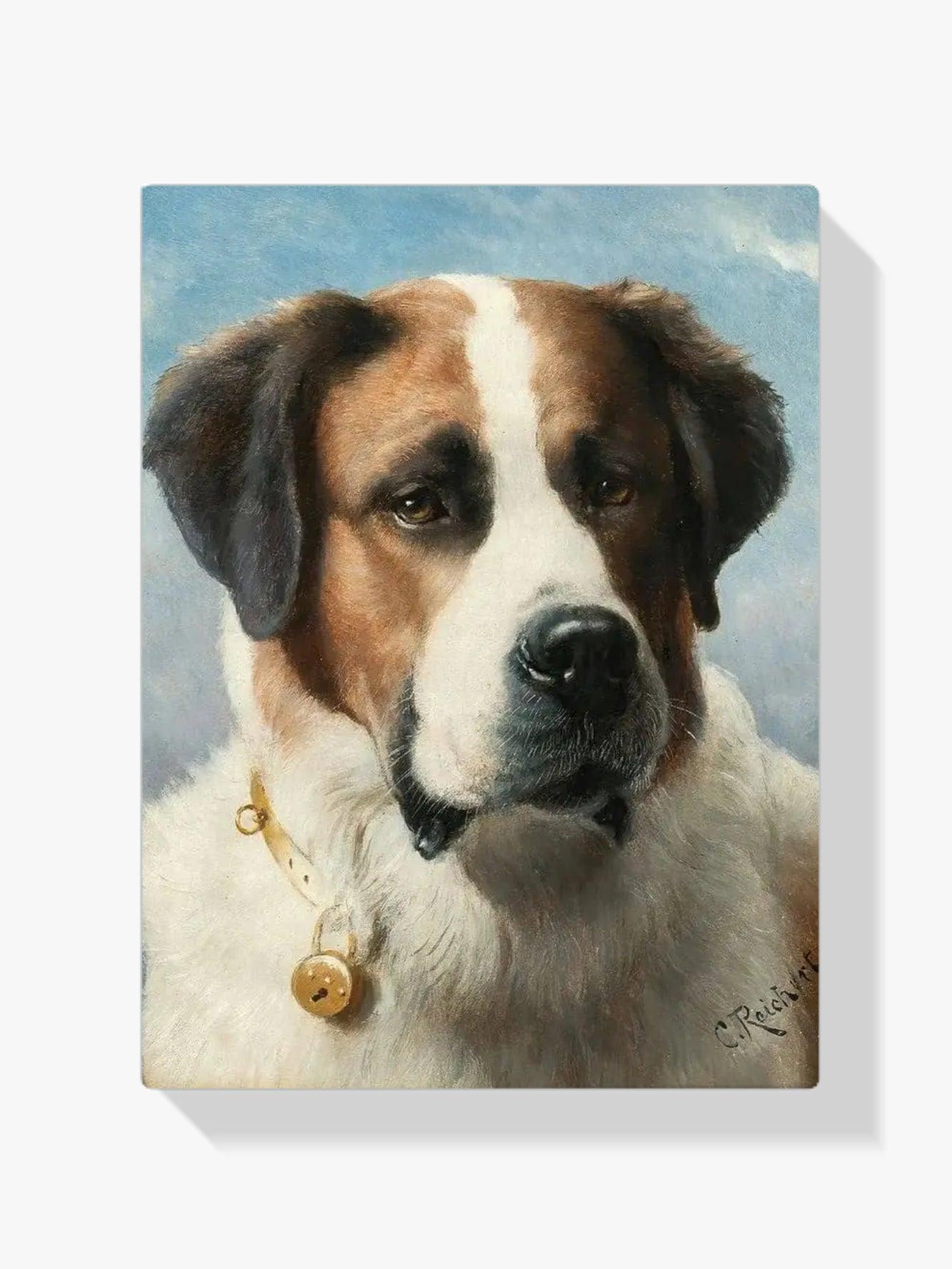 Diamantmalerei - Bernhardiner-Gemälde: Hund