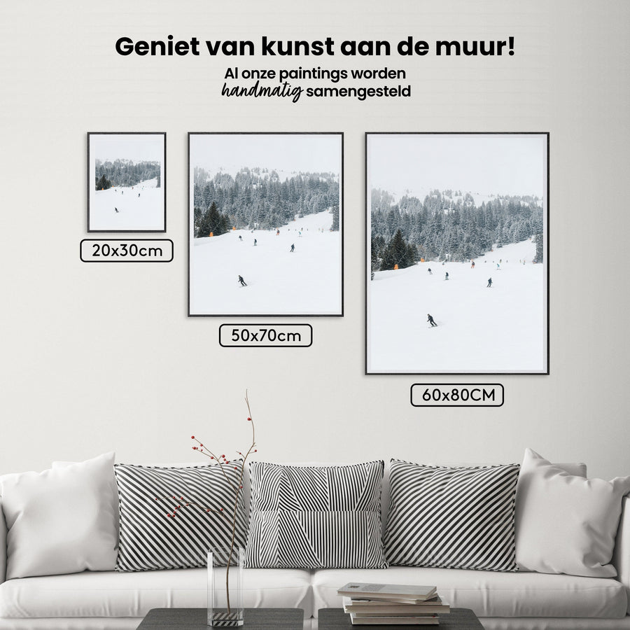 Diamond Painting - Skipiste in Österreich