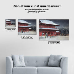 Diamantmalerei - Schnee über dem Zojoji-Tempel - SEOS Shop ®