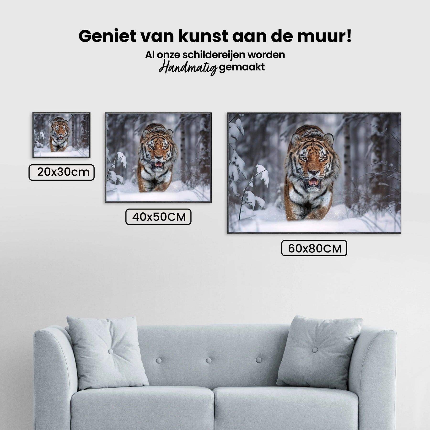 Diamantmalerei - Schneetiger