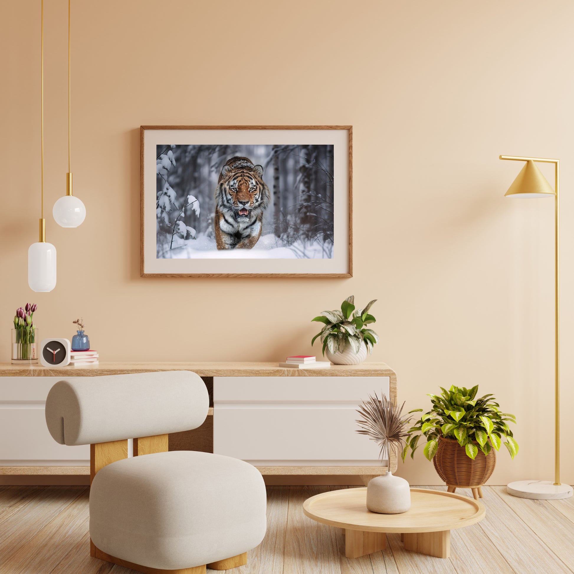 Diamantmalerei - Schneetiger