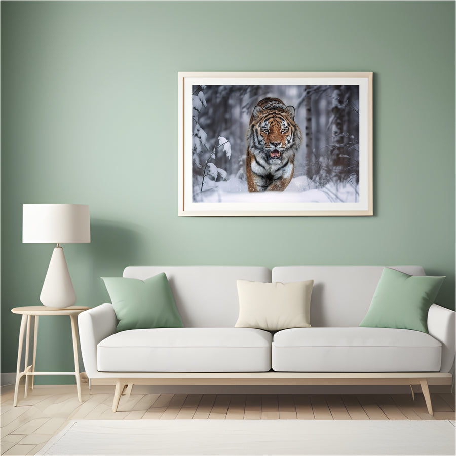 Diamantmalerei - Schneetiger